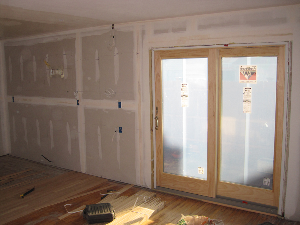 new walls and new doors are in